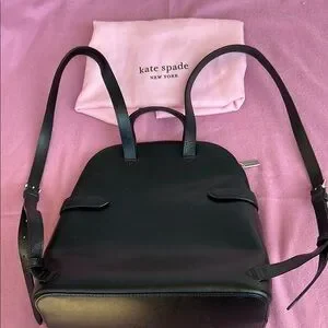 Kate Spade Black Dome Backpack Sleek Design kate spade | Bags | Kate Spade Leila Dome Backpack Like New  main image 4